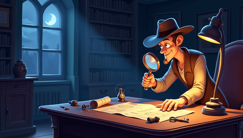 Mystery genre illustration